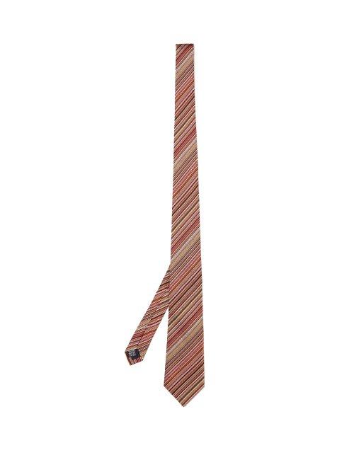 Matchesfashion.com Paul Smith - Signature Stripe Silk Tie - Mens - Multi