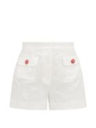 Matchesfashion.com Dolce & Gabbana - Floral-jacquard Cotton-blend Shorts - Womens - White