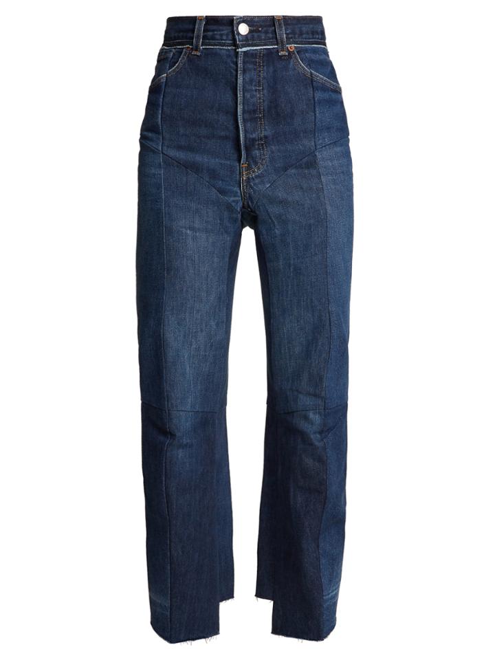 Vetements Reworked Straight-leg Cropped Jeans