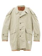 Mihara Yasuhiro - Deconstructed Cotton-gabardine Balmacaan Coat - Mens - Khaki