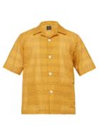 Matchesfashion.com Needles - Cabana Broderie Anglaise Cotton Shirt - Mens - Yellow