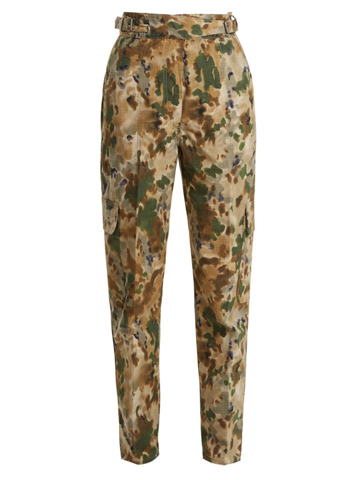 Rachel Comey Roam Camouflage-print Cotton-blend Trousers