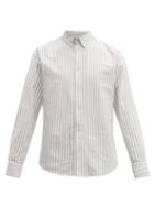 Matchesfashion.com Rag & Bone - Fit 2 Tomlin Striped Cotton Oxford Shirt - Mens - Grey
