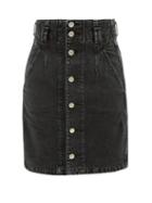 Isabel Marant Toile - Tloan Buttoned Denim Skirt - Womens - Black