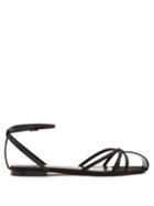 Matchesfashion.com Saint Laurent - Anja & Freja Crystal Embellished Sandals - Womens - Black