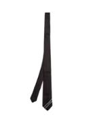 Matchesfashion.com Givenchy - Logo Striped Silk Tie - Mens - Black White