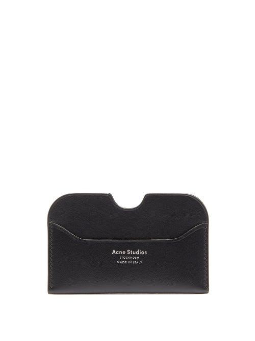Matchesfashion.com Acne Studios - Elmas S Leather Cardholder - Mens - Black