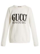Matchesfashion.com Gucci - Crew Neck Cotton Sweatshirt - Womens - Ivory
