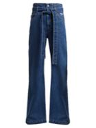 Msgm Tie-waist High-rise Jeans