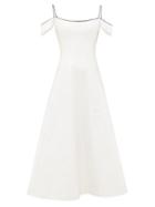 Matchesfashion.com Rasario - Off-the-shoulder Silk Corset Dress - Womens - White