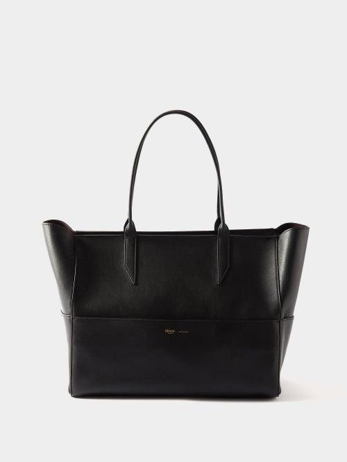 Mtier - Incognito Small Leather Tote Bag - Womens - Black