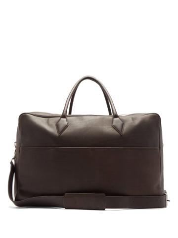 Matchesfashion.com Mtier - Closer Leather Holdall - Mens - Brown