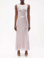 Missoni - Space-dyed Cutout-back Maxi Dress - Womens - Pink Multi