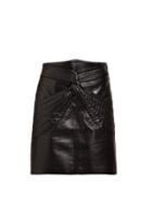 Matchesfashion.com Isabel Marant - Chaz Quilted Leather Mini Skirt - Womens - Black