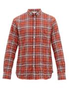 Matchesfashion.com Officine Gnrale - Lipp Checked Herringbone Twill Shirt - Mens - Red Multi