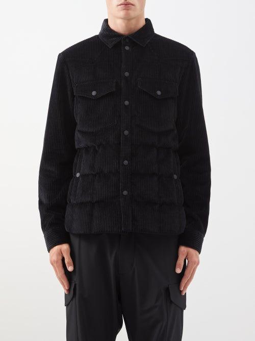 Moncler Grenoble - Gelt Quilted-corduroy Shirt Jacket - Mens - Black
