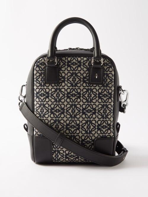 Loewe - Amazona Anagram-logo Jacquard Cross-body Bag - Mens - Black Navy