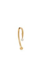 Matchesfashion.com Alan Crocetti - Hook Pearl & Gold Vermeil Single Earring - Womens - Gold
