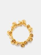 Bottega Veneta - Loop 18kt Gold-vermeil Bracelet - Womens - Gold