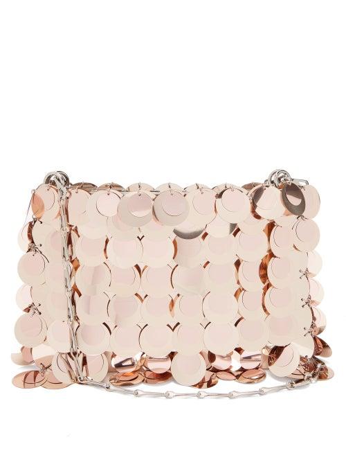 Matchesfashion.com Paco Rabanne - Sparkle 1969 Sequinned Shoulder Bag - Womens - Light Pink