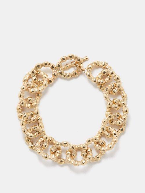 Bleue Burnham - Nature Knows Best Recycled 9kt Gold Bracelet - Mens - Gold