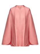 Matchesfashion.com Alexander Mcqueen - Draped Wool And Cashmere Blend Cape - Womens - Pink