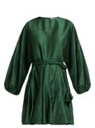 Matchesfashion.com Rhode Resort - Ella Silk Dress - Womens - Green