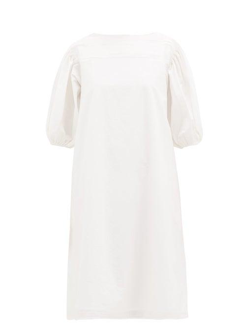 Matchesfashion.com Merlette - Aster Cotton-poplin Midi Dress - Womens - White