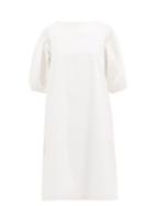 Matchesfashion.com Merlette - Aster Cotton-poplin Midi Dress - Womens - White