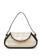 Matchesfashion.com By Far - Uma Leather Trimmed Velvet Shoulder Bag - Womens - Ivory