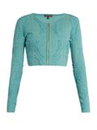 Sophie Theallet Atoll Technical Silk-blend Cropped Cardigan