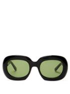 Matchesfashion.com Celine Eyewear - Oversized Round Frame Acetate Sunglasses - Womens - Black