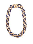Matchesfashion.com Bottega Veneta - Lapis And Gold Plated Sterling Silver Necklace - Womens - Blue