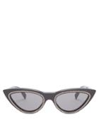 Matchesfashion.com Celine Eyewear - Crystal Embellished Cat Eye Sunglasses - Womens - Black