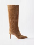 Gianvito Rossi - Hansen 70 Suede Knee-high Boots - Womens - Camel