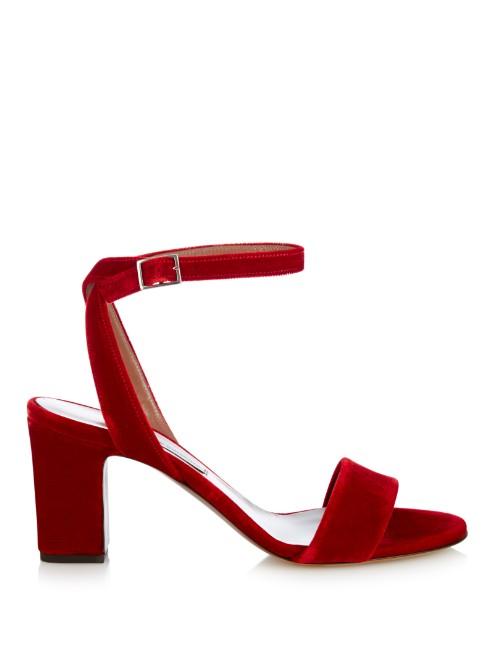 Tabitha Simmons Leticia Velvet Sandals