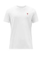 Matchesfashion.com Ami - Ami De Caur Logo-embroidered Cotton-jersey T-shirt - Mens - White