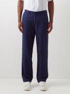 Polo Ralph Lauren - Flat-front Linen-blend Trousers - Mens - Navy