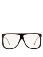 Matchesfashion.com Loewe - Flat Top Acetate Glasses - Womens - Clear