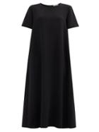 Matchesfashion.com The Row - Robi Short-sleeved Cady Dress - Womens - Black