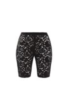 Matchesfashion.com Stella Mccartney - Isla Floral-lace Shorts - Womens - Black