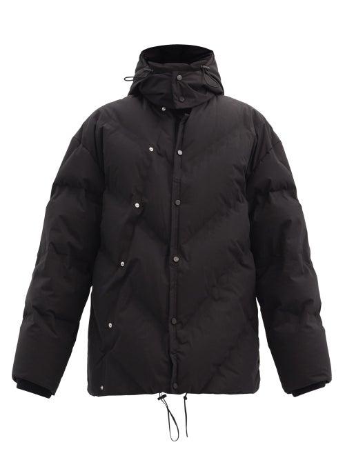 Matchesfashion.com Bottega Veneta - Chevron-quilted Cotton-blend Shell Down Jacket - Mens - Black
