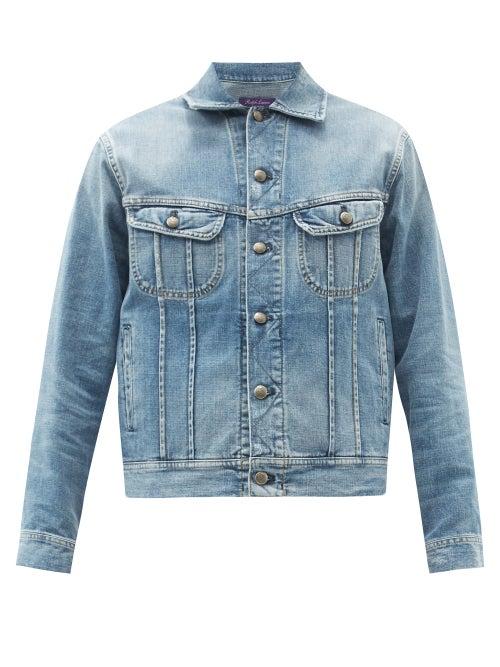 Matchesfashion.com Ralph Lauren Purple Label - Trucker Denim Jacket - Mens - Blue