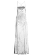 Galvan Scoop-back Velvet Gown