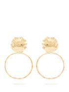 Elise Tsikis Thebes Gold-plated Shell Hoop Earrings