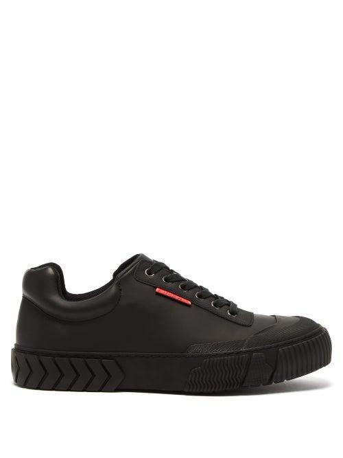 Matchesfashion.com Both - Broken C Rubberised Leather Trainers - Mens - Black