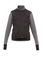 Matchesfashion.com Caf Du Cycliste - Quilted Panel High Neck Cycling Jacket - Mens - Black