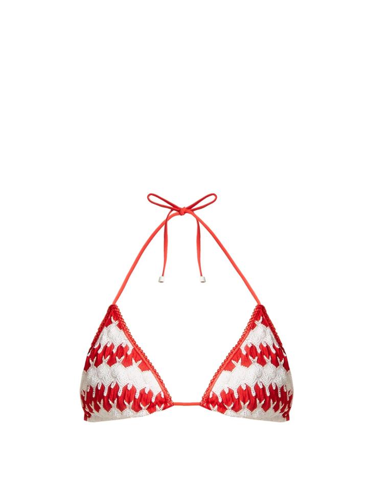 Missoni Mare Zig-zag Crochet-knit Bikini Top