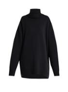Matchesfashion.com Raey - Displaced Sleeve Roll Neck Wool Sweater - Womens - Navy