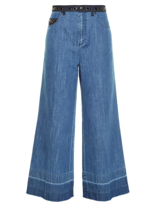 Sonia Rykiel High-rise Wide-leg Cropped Jeans